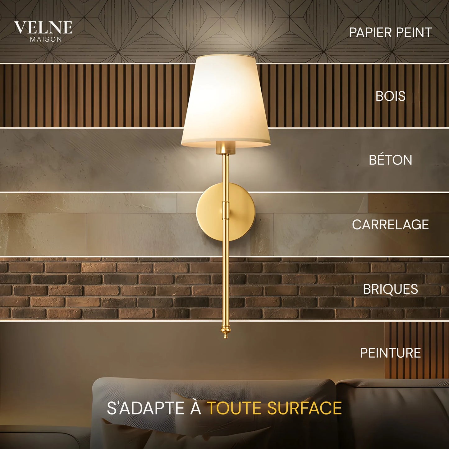 Appliques Murales Sans Fil (Lot de 2)