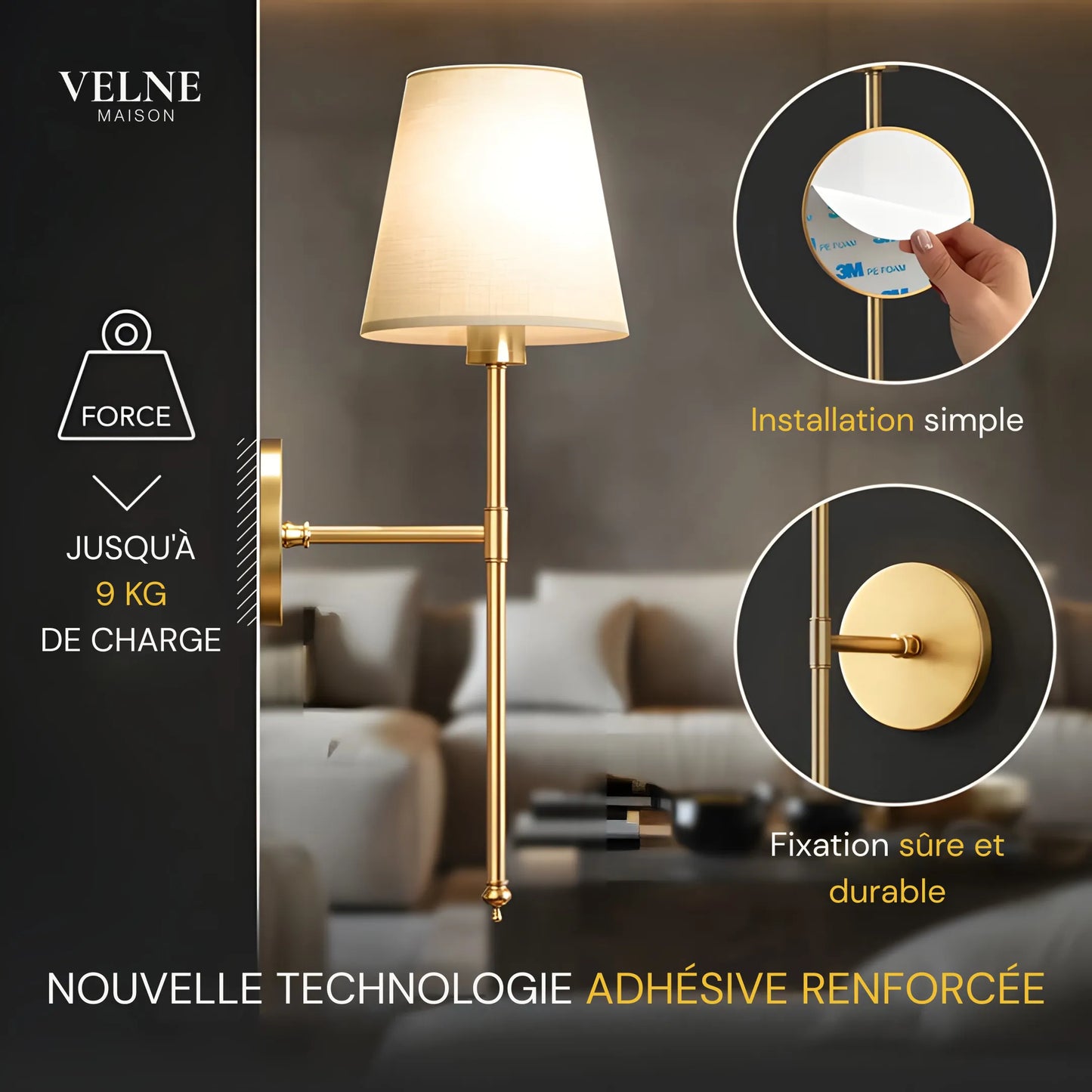 Appliques Murales Sans Fil (Lot de 2)